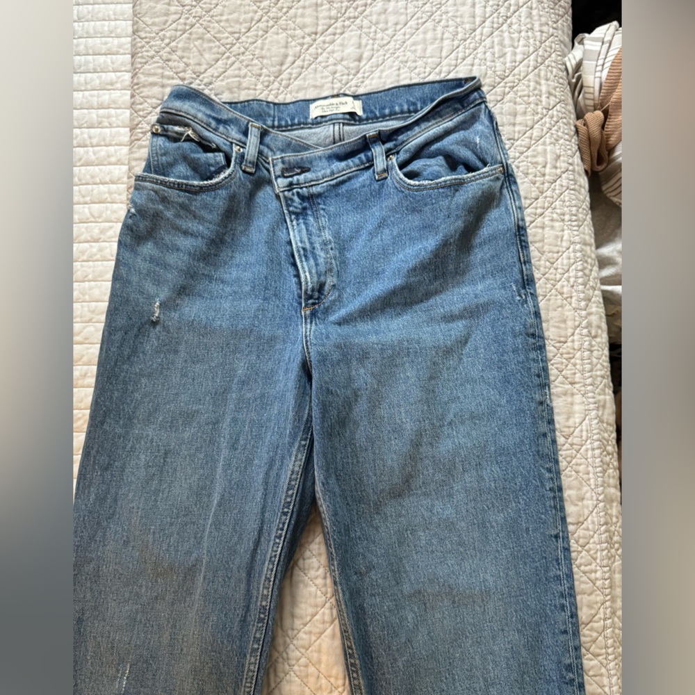 Abercrombie & Fitch Blue Straight Leg Jeans
